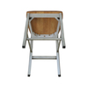 International Concepts X-back CounterHeight Stool, 24" Seat Height, Hickory/Stone S41-6132
